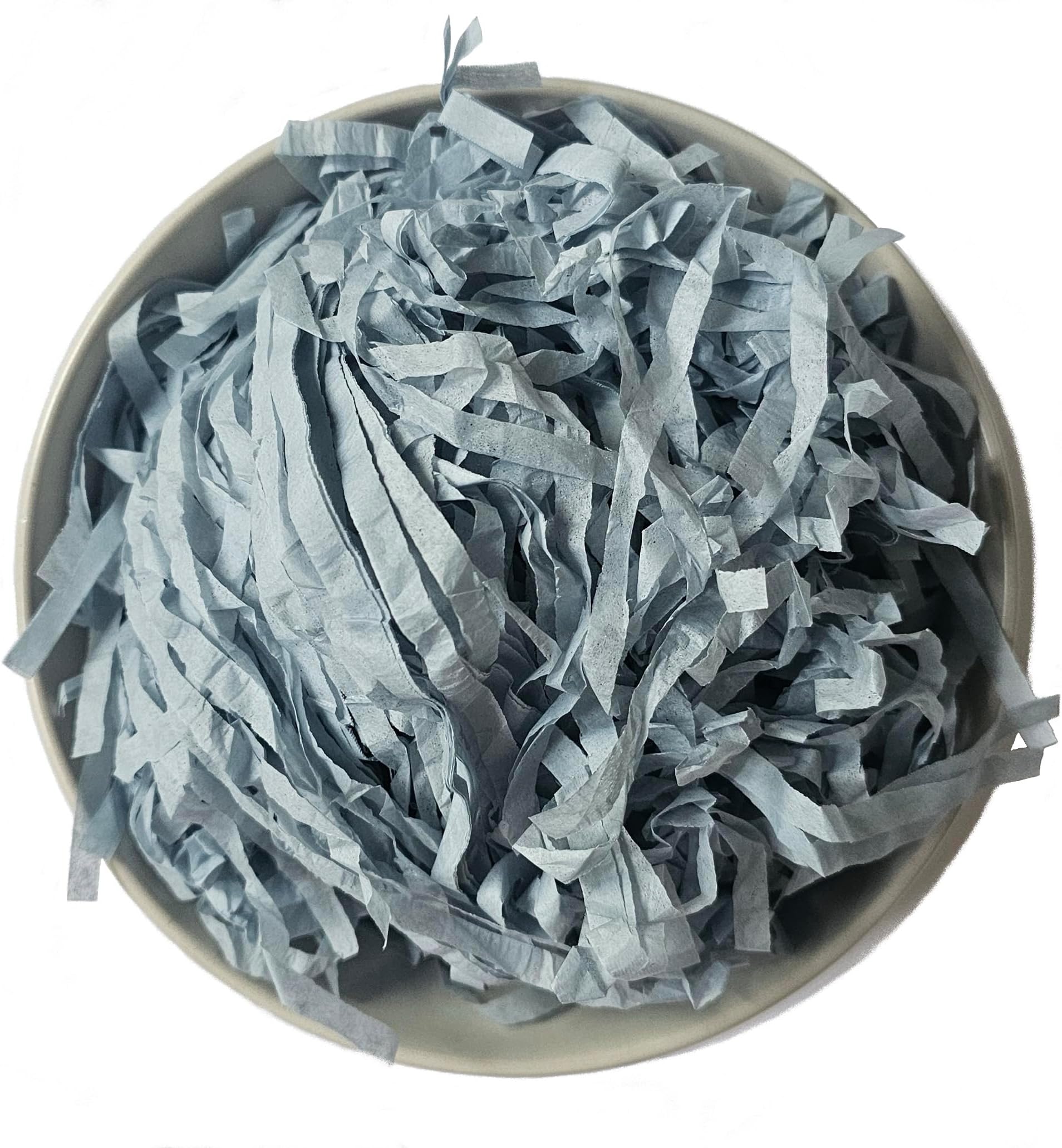 Inside My Nest Antique Blue Shredded Tissue Paper Shred Box Filler Dusty Blue Hamper Gift Box Acid-free Colorfast (60g)