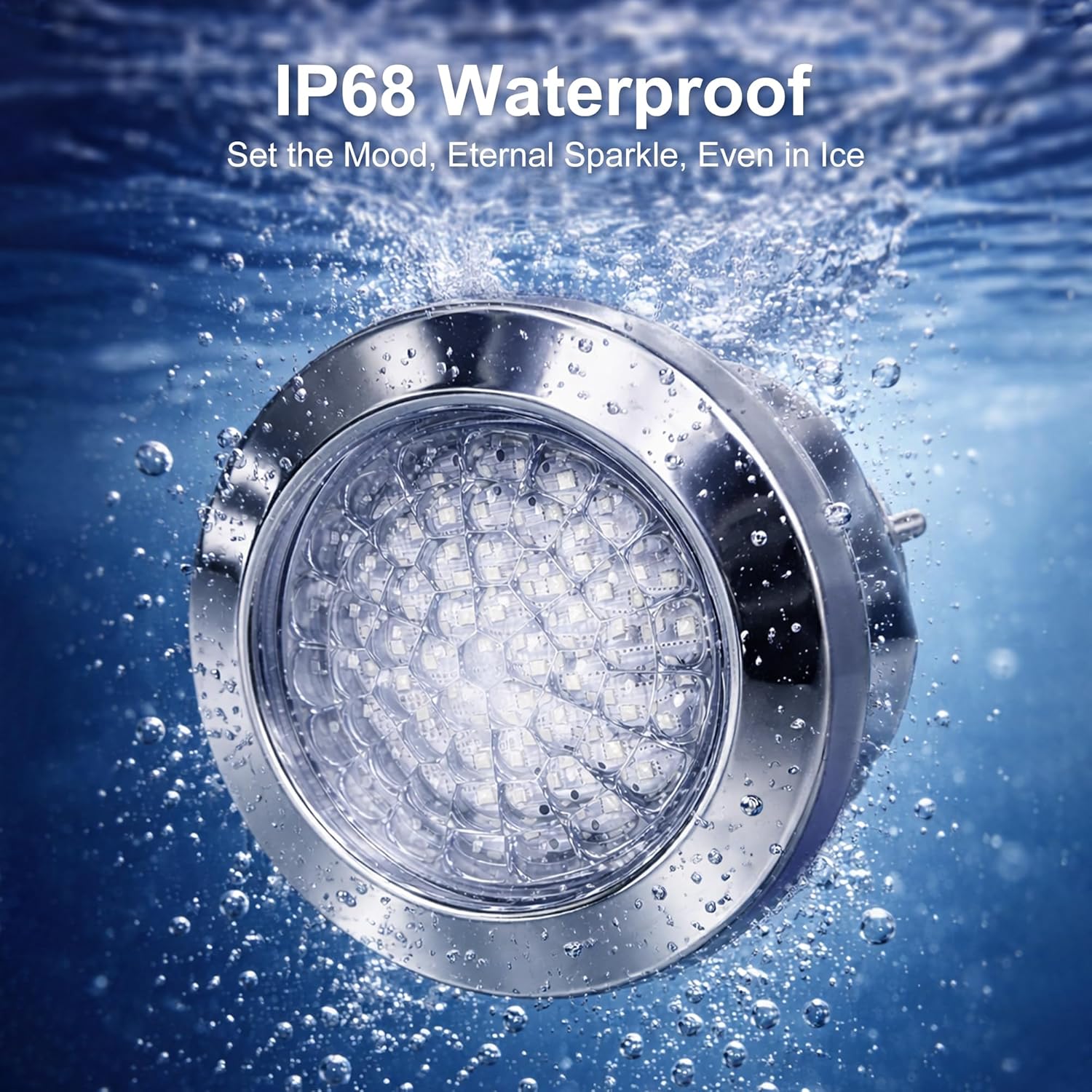 RGB Spa LED Light, 2-Inch Waterproof Multi-Color LED Light for Hot Tubs, Cold Plunge Pools, Ice Baths & Spas – IP68 Waterproof, 12V DC, with Touch Switch & Transformer