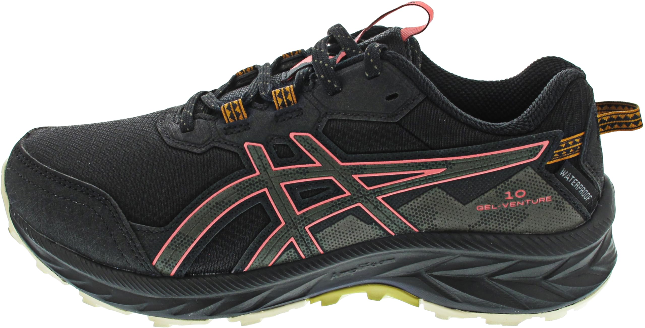 ASICS Womens Gel-Venture 10 Wp Sneaker, Black Brown Stone, 4.5 UK