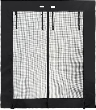 Bug Screen for Mercedes-Benz Sprinter High Roof, Rear Door Bug Mesh Screen, Keeps Bugs Out Let Breeze in, Center Zipper Closure