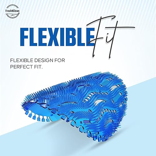 Miniatura 3 de Desodorizador de pantalla urinaria, paquete de 12 con guantes, pasteles de orina enzimáticos antisalpicaduras de ondas 3D, protección contra olores