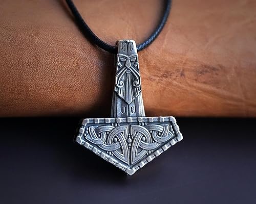 Miniatura 104 de Baldur Jewelry - Collar de martillo Thors Mjölnir - Colgante de martillo de Thor nórdico vikingo joyería vikingo - Collar Thor - Regalos Thor