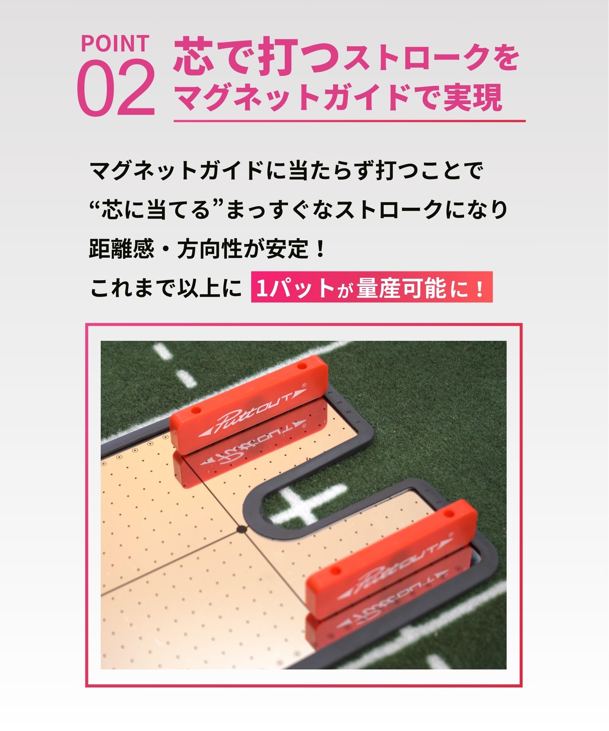 Amazon | PuttOUT マグネットパッティングミラー 調節可能なゲート付き