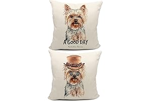 Mancheng-zi Yorkie-Themed Gifts: Embroidered Pillow Covers and Decor for Yorkie Enthusiasts