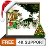 ジングルの鐘HD無料-今年のクリスマスは、HDR 8K 4Kテレビの美しいサンタギフトと、壁紙や装飾用のテーマとしての火災機器で祝います