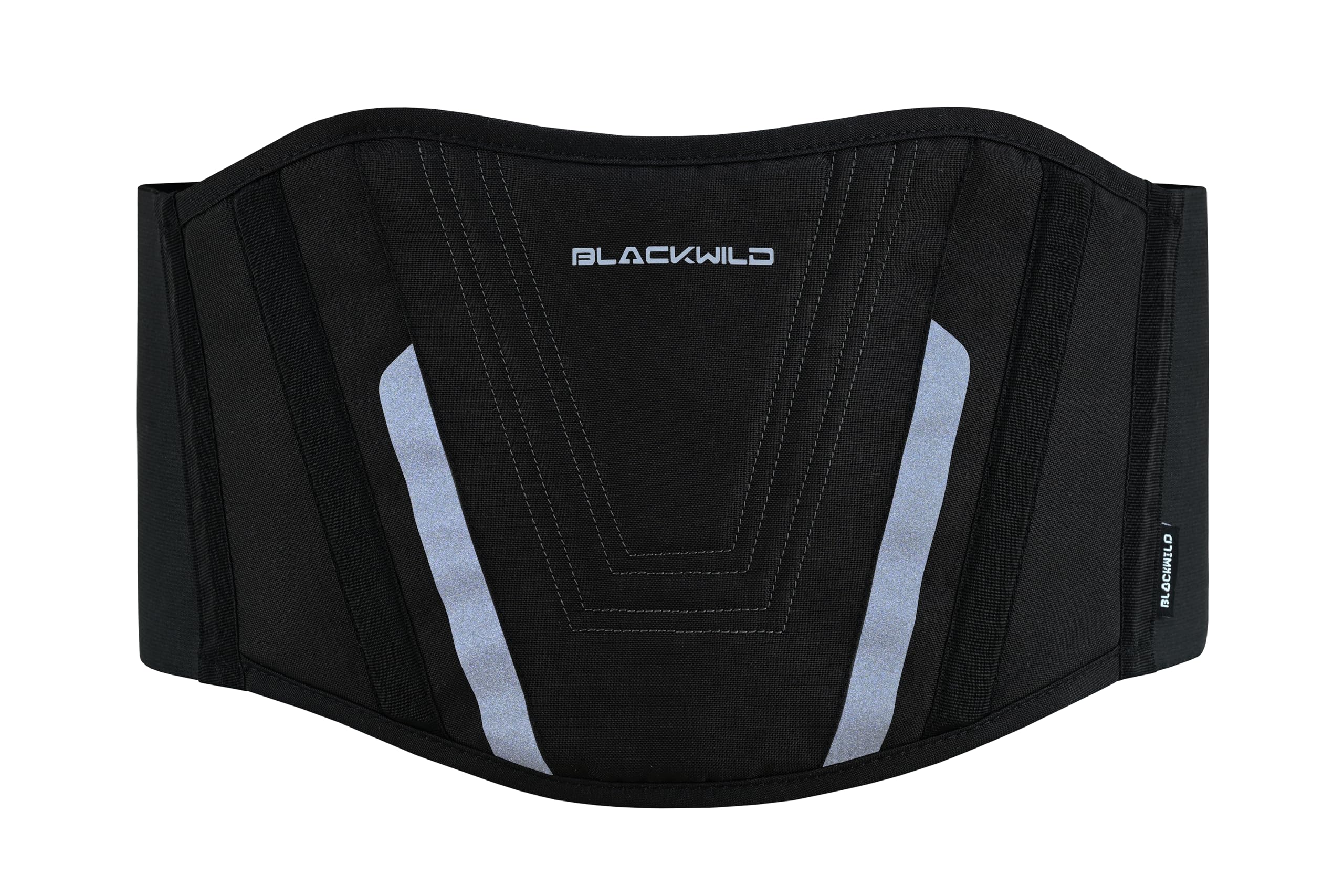 BLACKWILD - Cintura lombare per moto, unisex, colore nero primario stabilizzazione efficace della zona lombare, tiene al caldo i reni