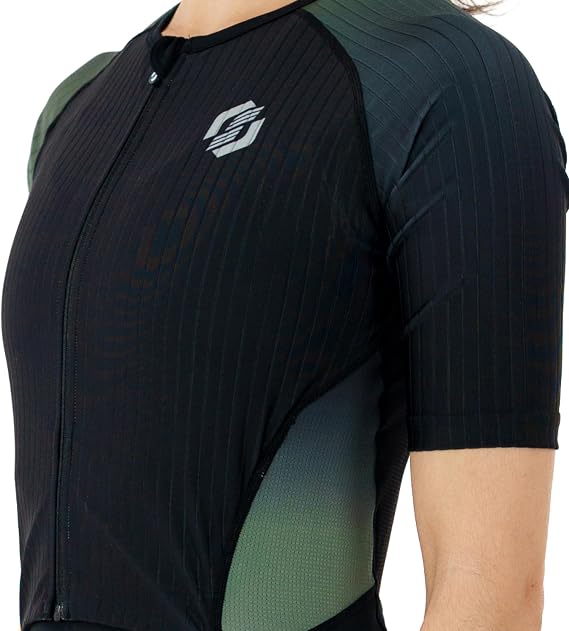 SLS3 Womens Triathlon Suit – Elite Aero Sleeved Trisuit Women, Tri Suit, Quick-Dry, Italian Chamois, Ready for Any Distance