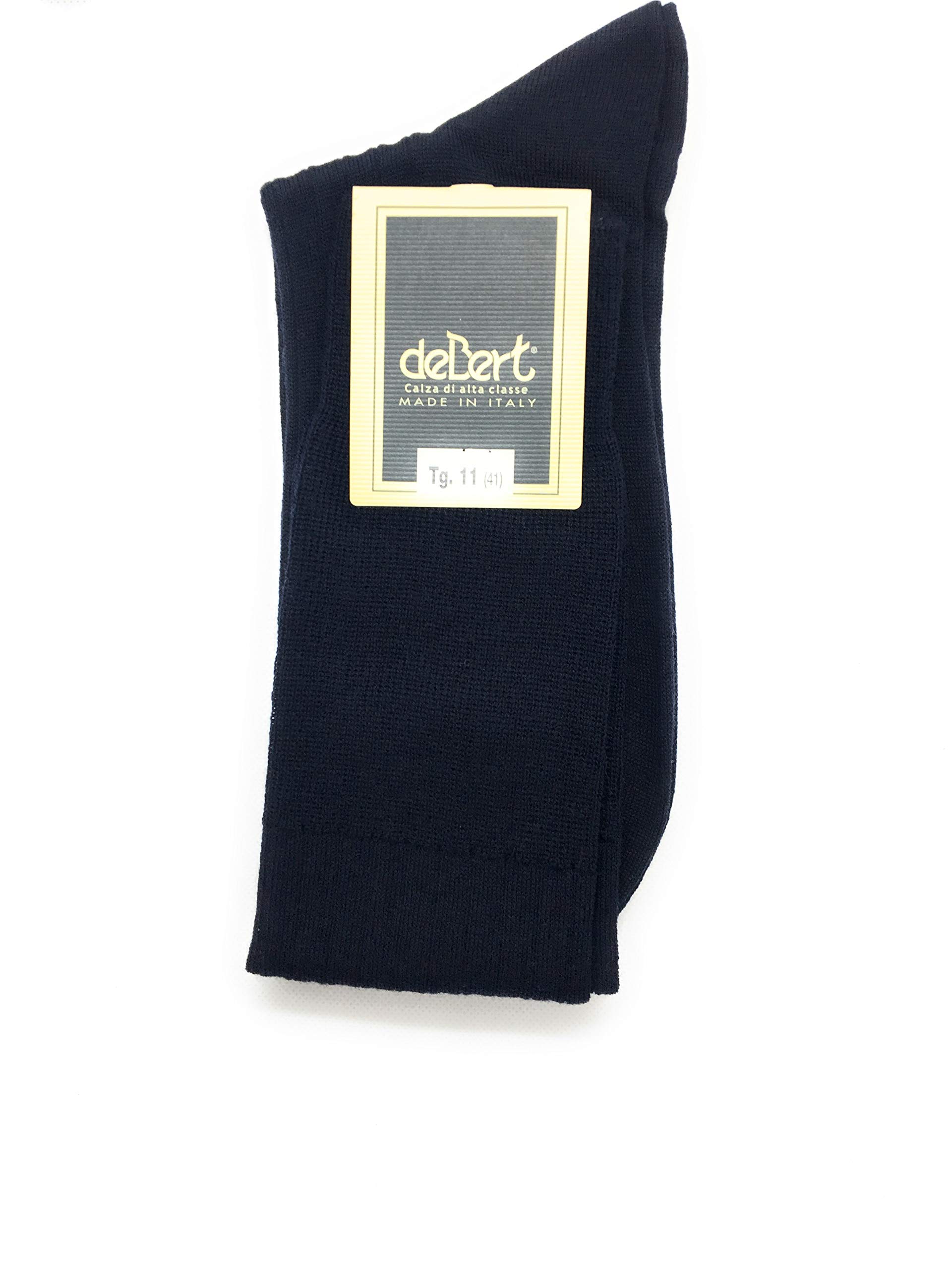 2 Paia Calze Uomo Lunghe In Lana Merino Extrafine – Made In Italy, Fantasia Cravatta, Calde E Morbide