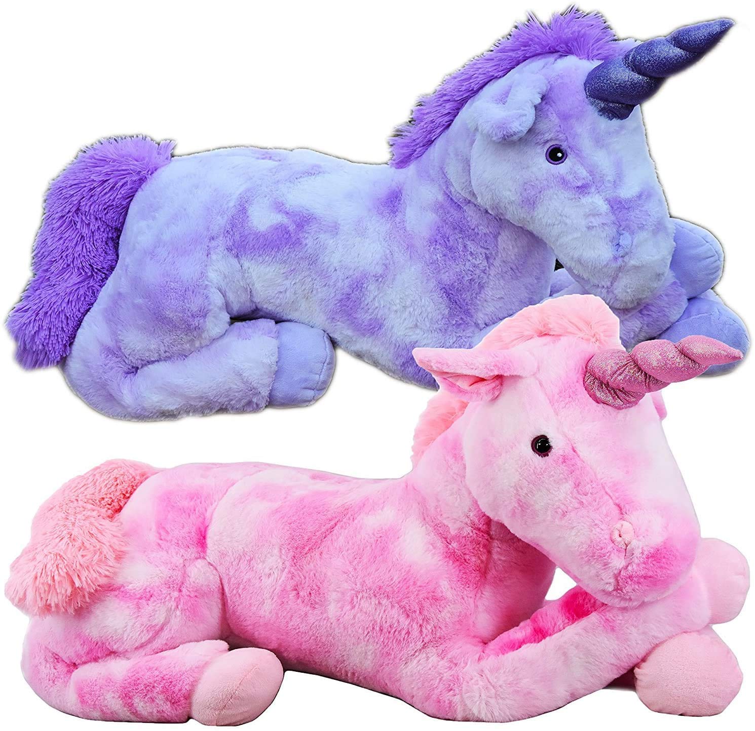 50cm Large Plush Unicorn Teddy Stuffed Super Soft Cuddly Lying Horse
