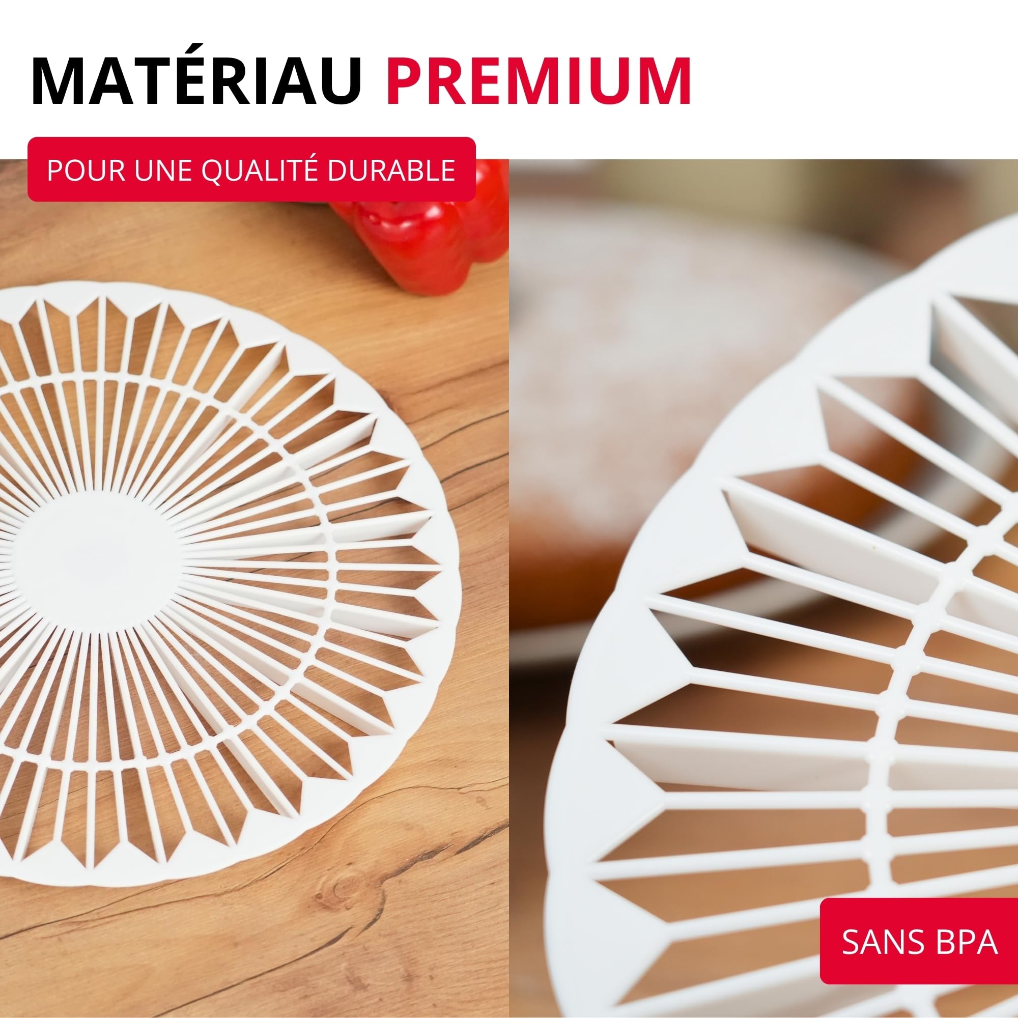 Westmark Refroidisseur et Diviseur à Gâteau 32 cm Plastique Blanc