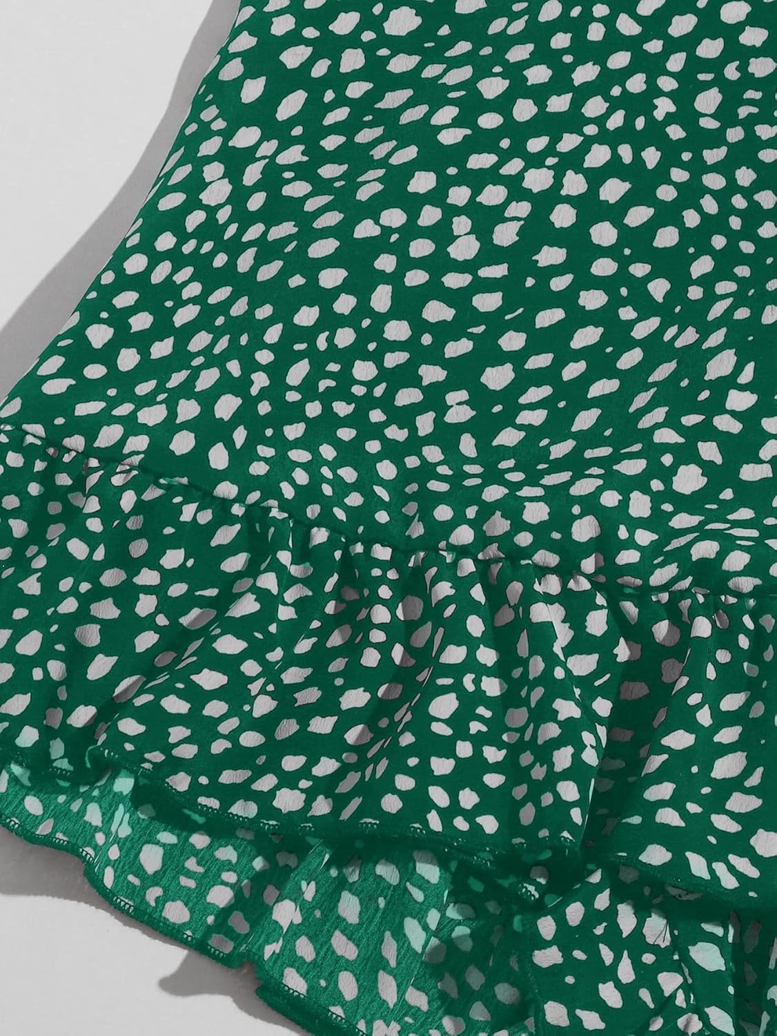 MakeMeChic Women's Boho Floral Wrap Mini Shorts Ruffle Elastic Waist Tie Skorts 2026 Summer Beach Vacation Shorts - Image 5