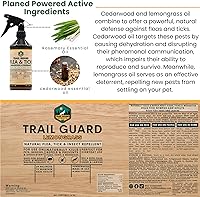 Vista 5 de Trail Guard - Aerosol natural extra fuerte para insectos, pulgas y garrapatas para perros, gatos, personas y hogar, repelente de insectos