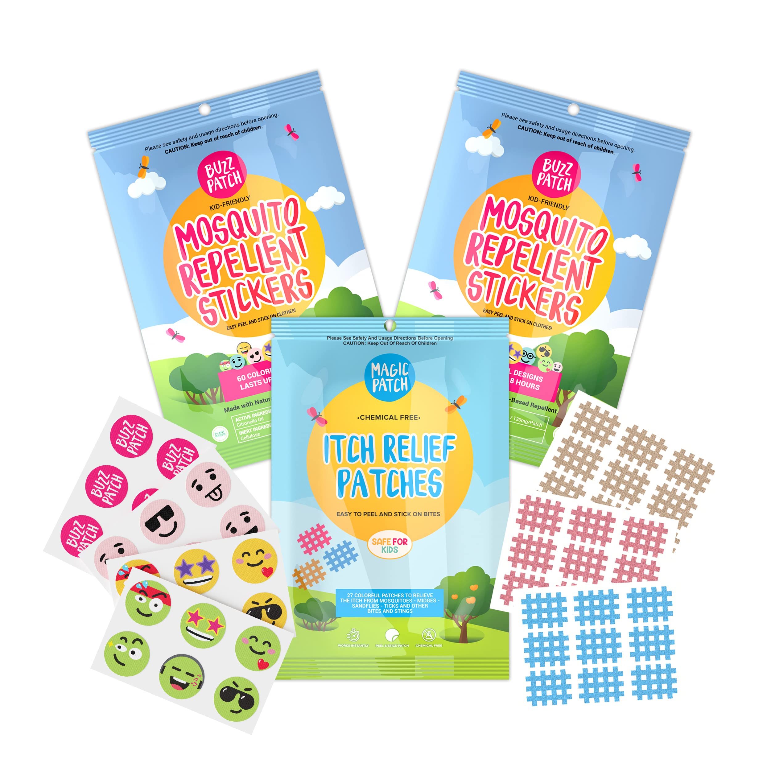 Buy Buzz Patch (2 Pack, 120 Mosquito Stickers) and Magic Patch (1 Pack