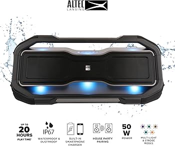 ALTEC LANSING IMW999 RockBox XLワイヤレススピーカ Amazon.com: Altec Lansing ROCKBOX XL Wireless Bluetooth Speaker