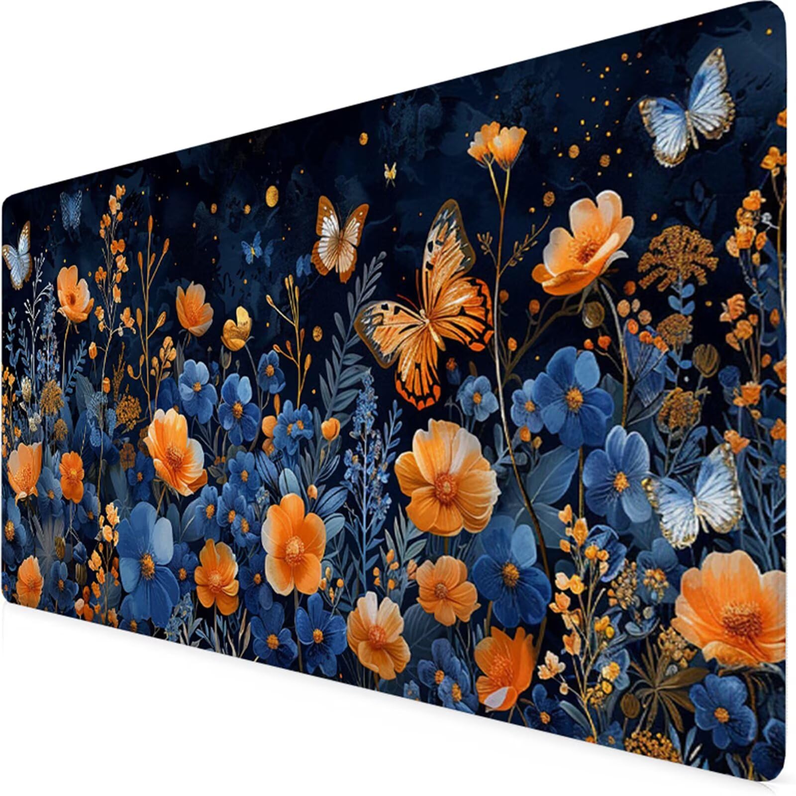 Niebieska podkładka pod mysz do gier XXL podkładka pod mysz 1200 x 600 x 3 MM podkładka pod mysz biurową wodoodporna podkładka pod mysz fabryczną z antypoślizgową gumową podstawą szyte podkładki pod