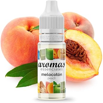 Essenciales Lebensmittelaroma Pfirsich konzentriert - 10 ml - Aromaextrakt zum Backen f r Desserts und Getr nke