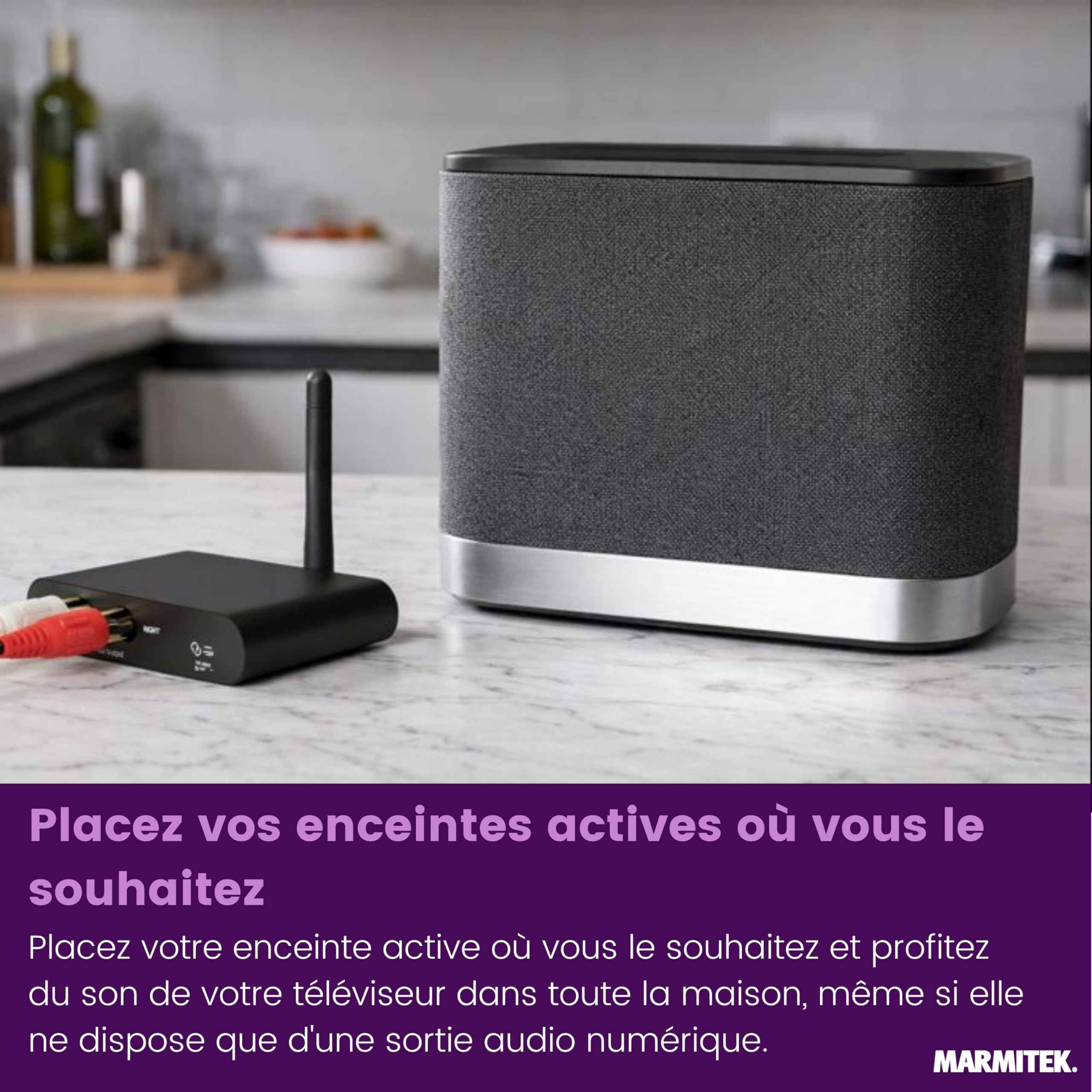 Marmitek Audio Anywhere 730 - Émetteur Audio sans Fil pour TV HDMI Arc