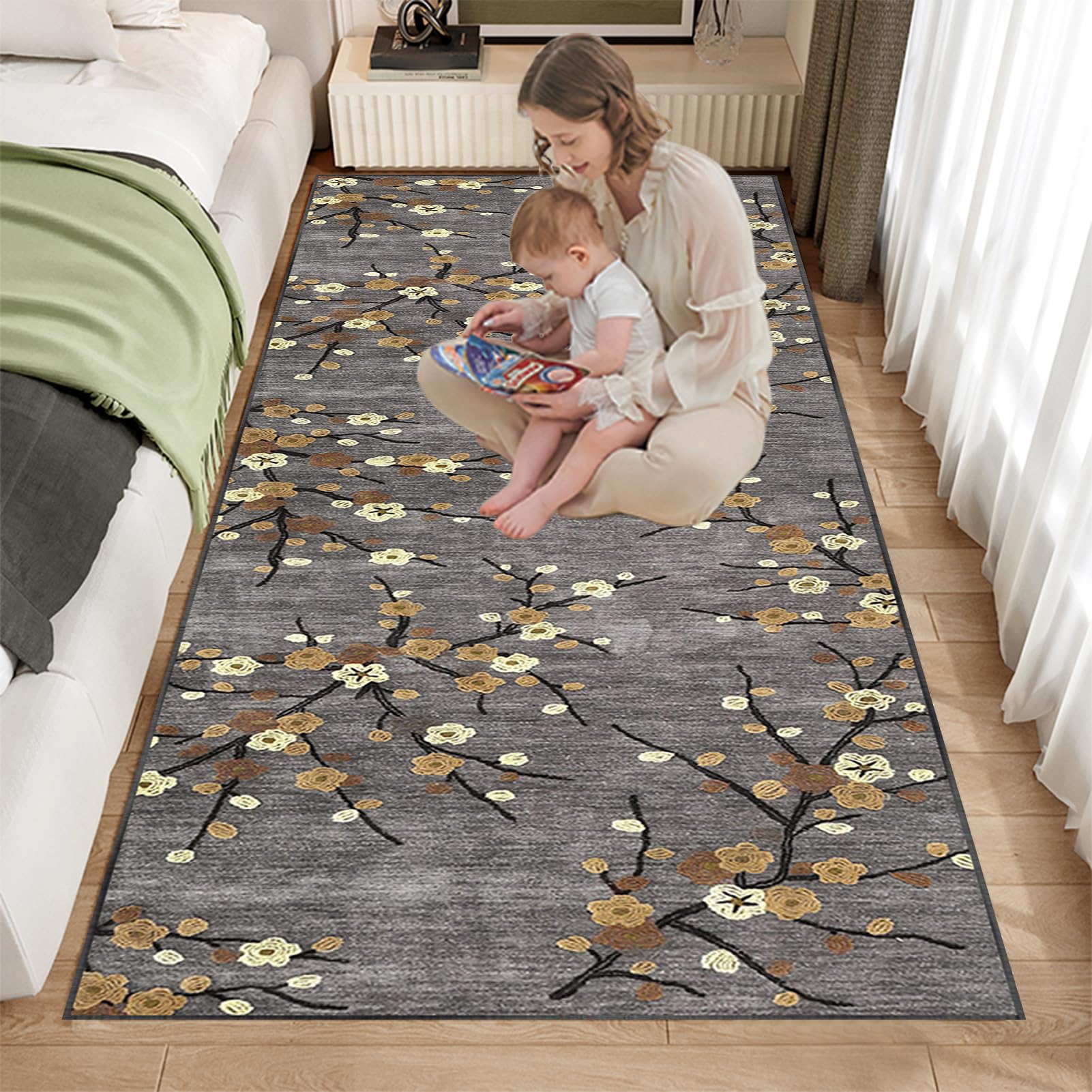 Tappeto Passatoia per Ingresso 100 x 100 cm, Tappeto Passatoia per Corridoio Moderno Tappeto Runner Cucina Lavabile Tappeto per Cucina, Soggiorno, Camera da Letto, Ingresso, Lavanderia