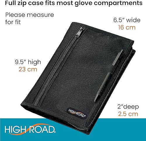 Miniatura 6 de High Road - Organizador de guantera y funda de documentación para auto