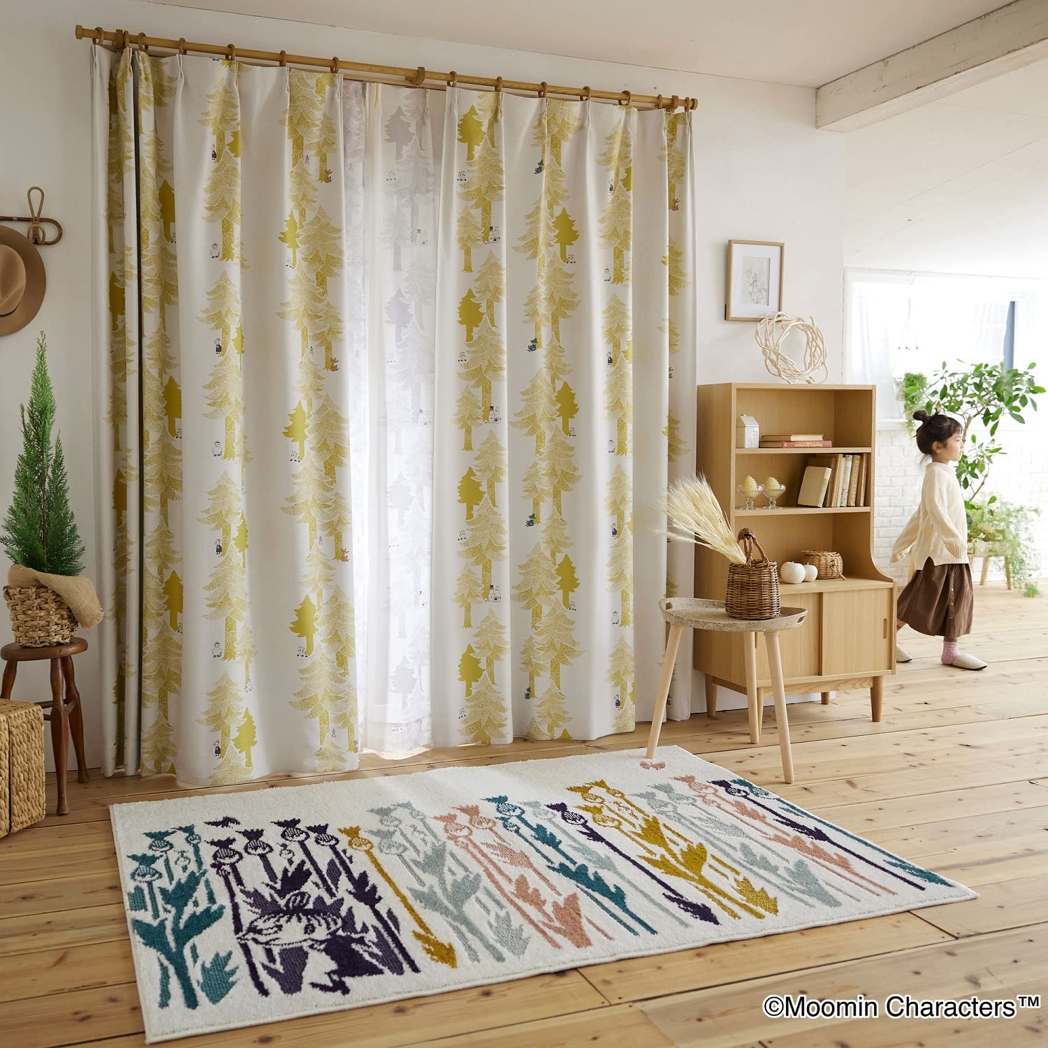 Amazon｜スミノエ(Suminoe) セミオーダーカーテン イエロー 幅