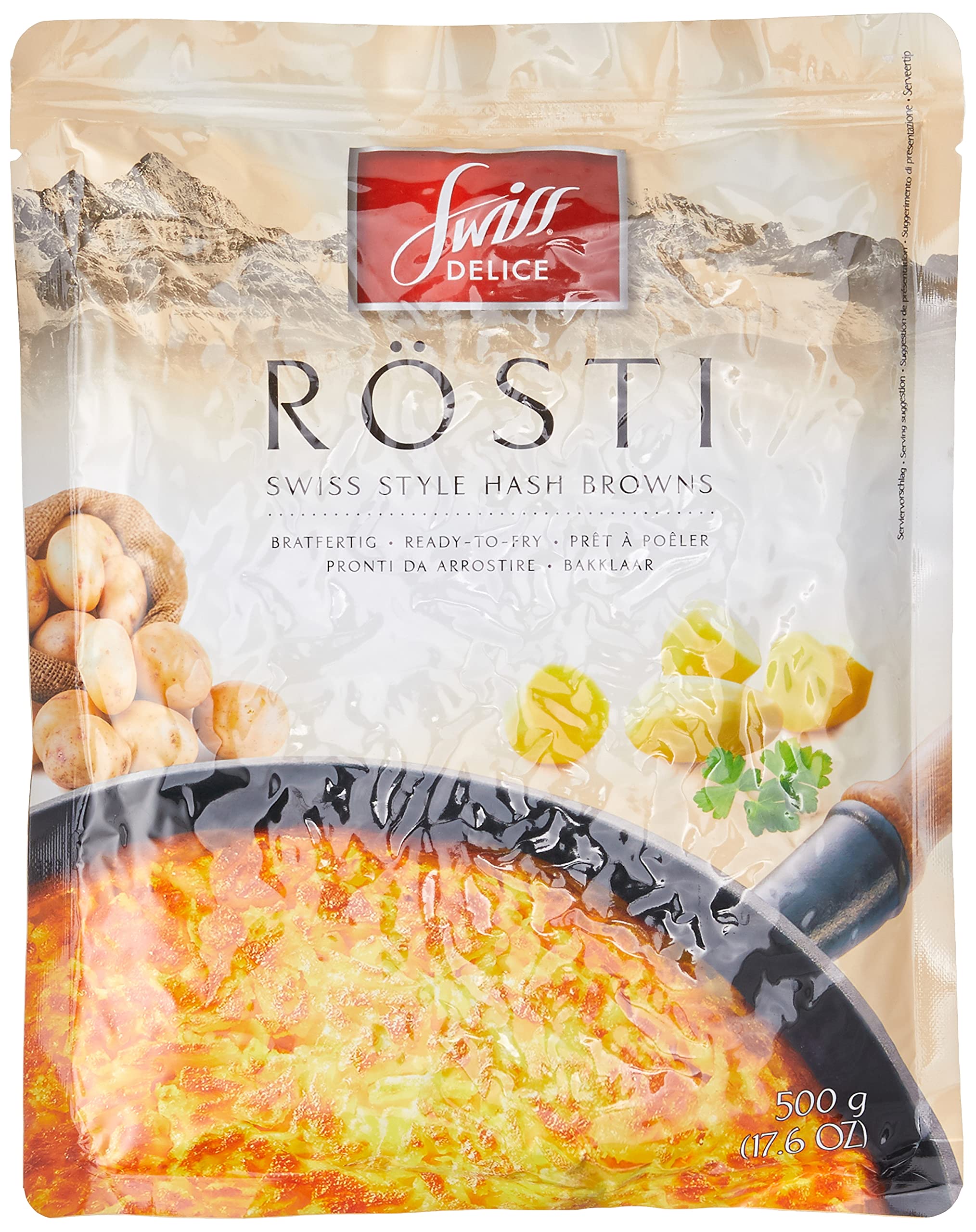 Swiss-Style Hash Brown Potatoes - 17.6 oz / 500 g by SWISS DELICE