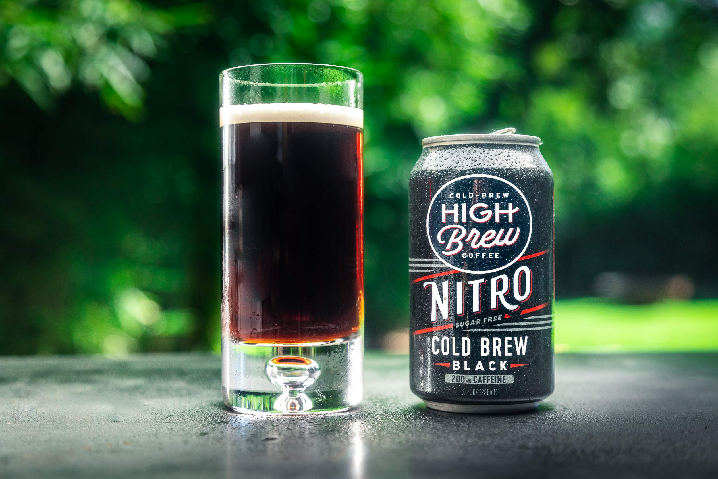 High Brew Coffee, Cold Brew, Nitro Black, Sugar Free & Dairy Free, 10