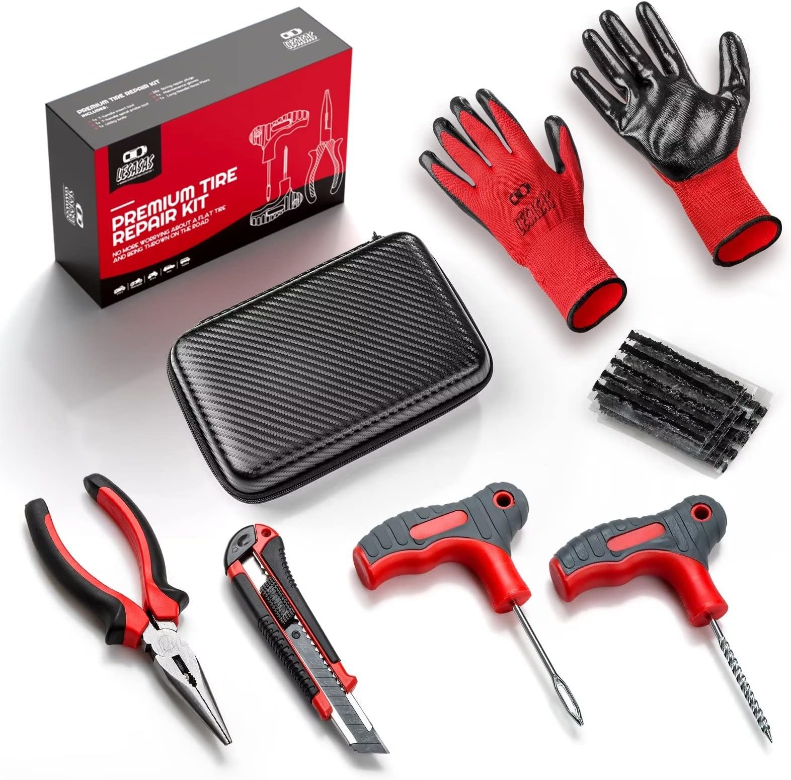 lesasas Tyre Repair Kit Car Puncture Repair Kit The Ideal Puncture