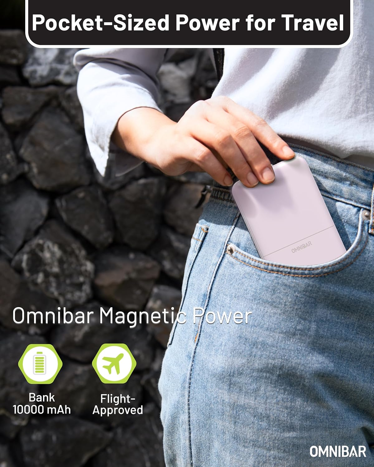 Magsafe Portable Charger, 10000mAh Magnetic Power Bank with USB-C 20W PD Fast Charging, for Magsafe Battery Pack Travel Essential, Wireless Power Bank for iPhone 17/16/15/14/13 Series, Purple