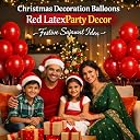Propsicle Red Metallic Balloons for Birthday Decoration Love Theme gallery image