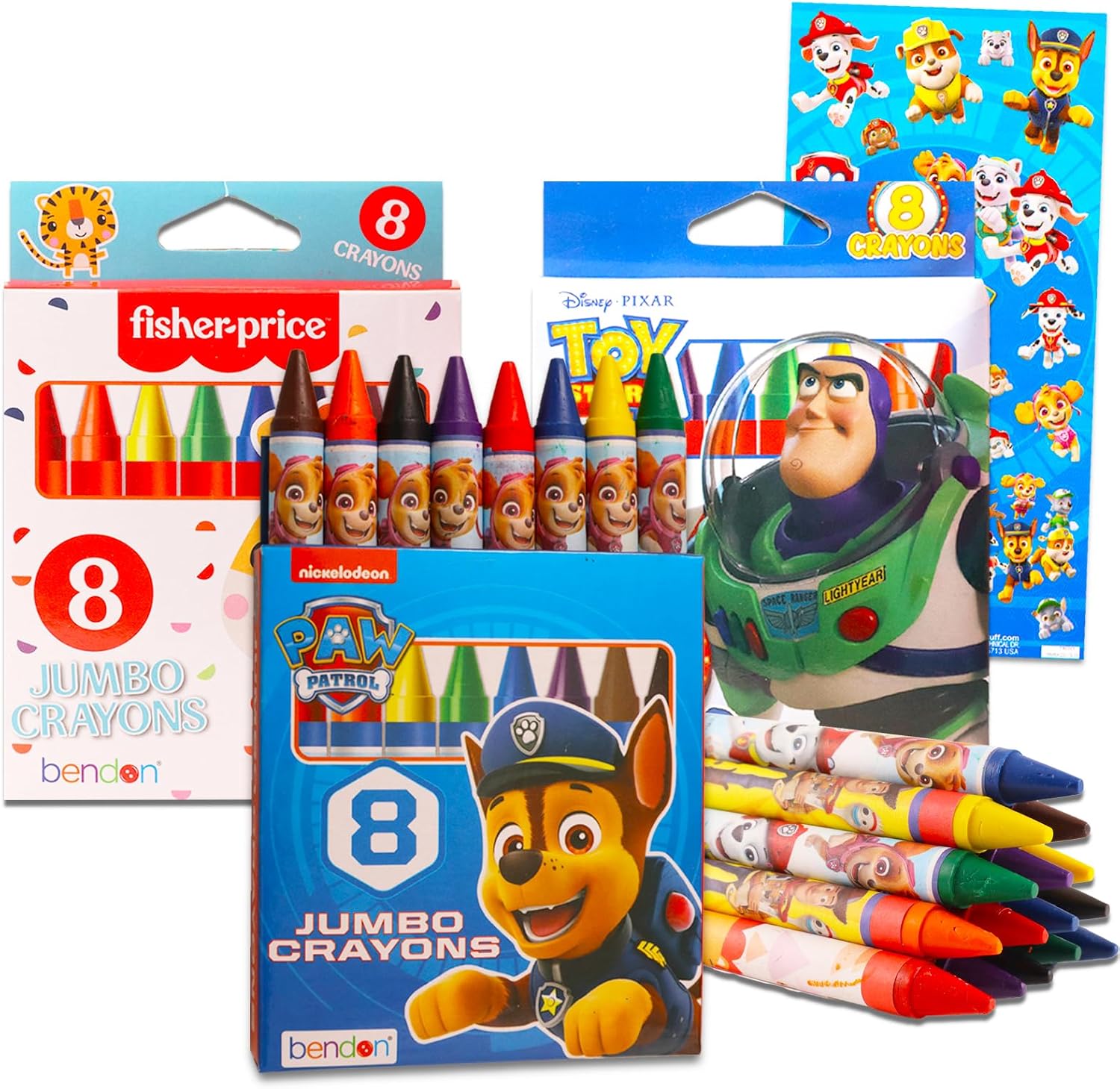 Bulk Jumbo Crayons for Boys Ages 13 Set Bundle with