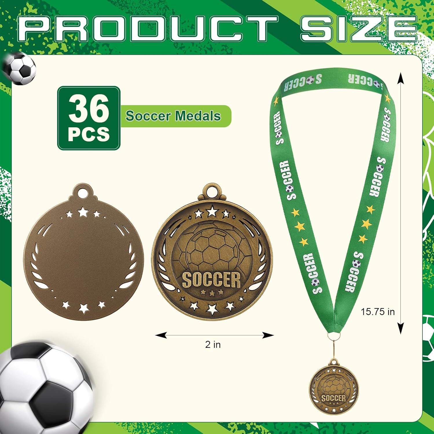 Liliaafar 12/36 Pack Gold Medals 2" Football Soccer Baseball Softball March Basketball Metal Medals Bulk Metal Award Trophies for Adults Team Sports Event Prizes Gifts