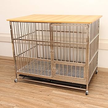 Amazon.co.jp: 大型犬 ゲージ ケージ ステンレス 屋根付き 【中型犬