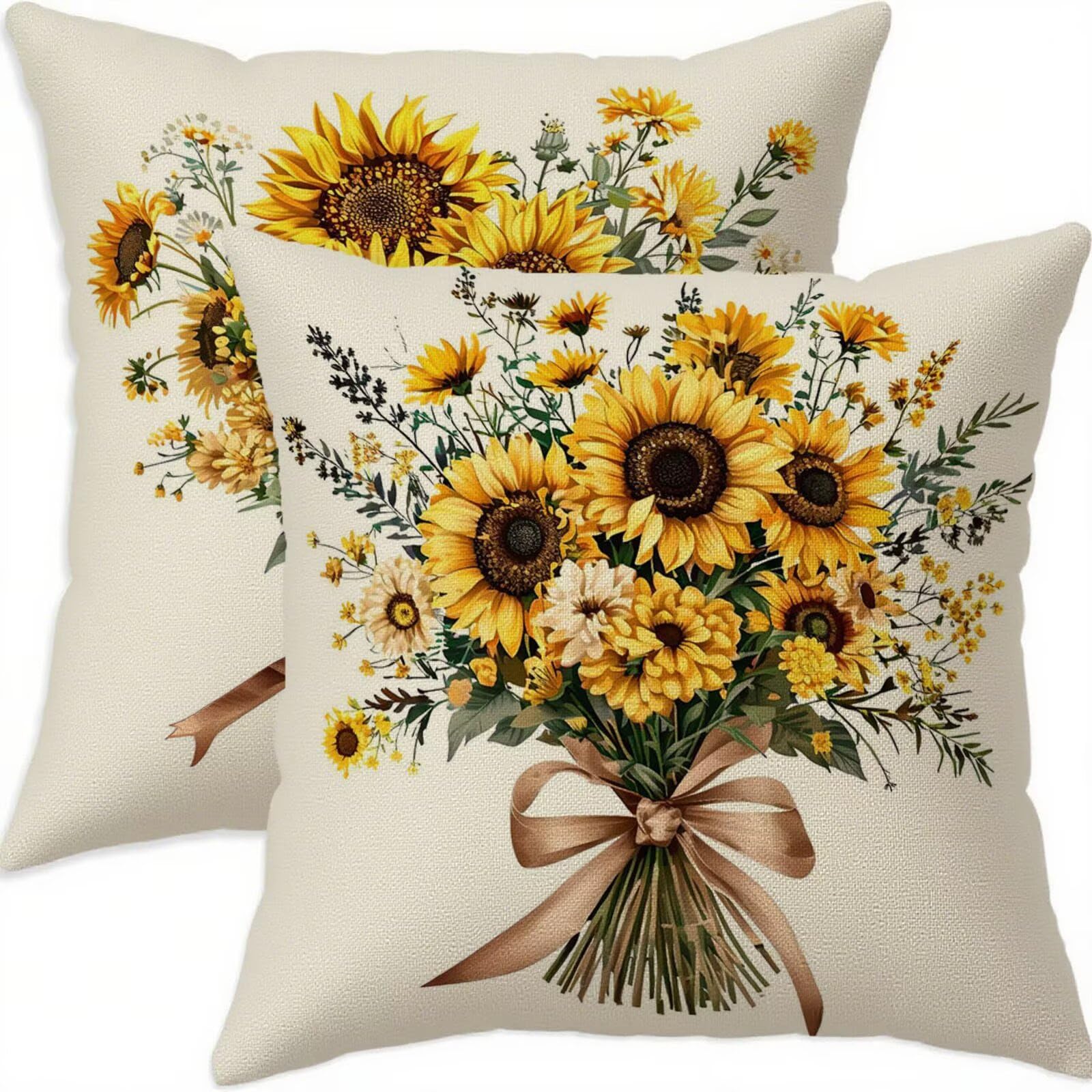 Housse coussin 60x60cm vintage imperméable pour protéger salon