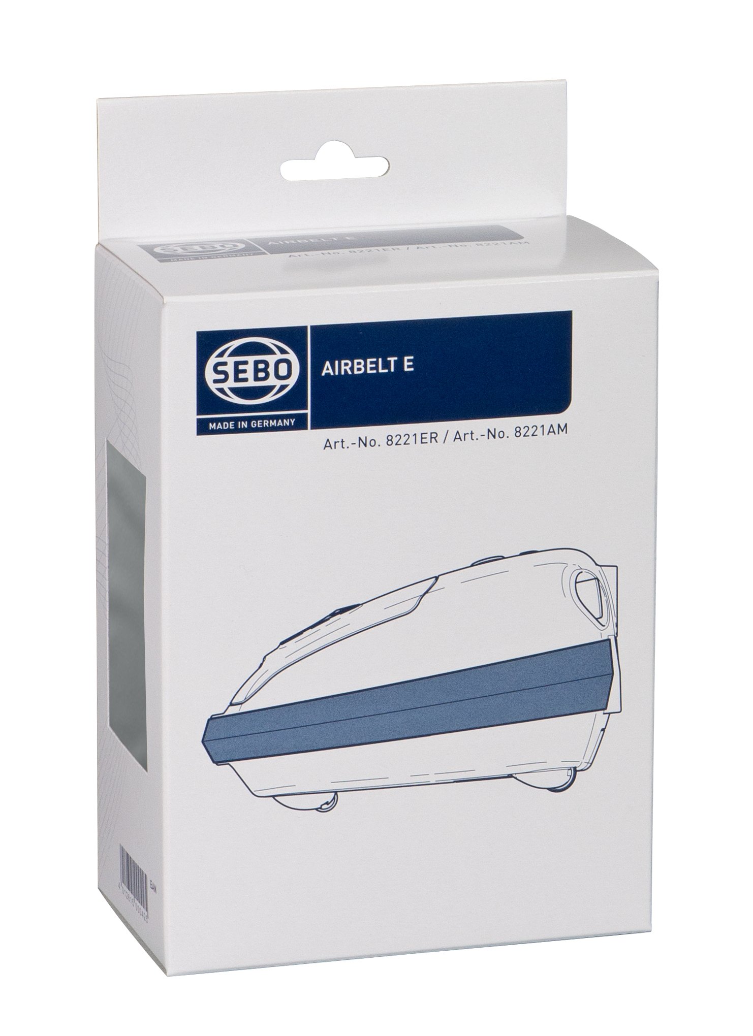 Revestimiento de tela Sebo 8221er10 para aspirar zonas estrechas con Airbelt S