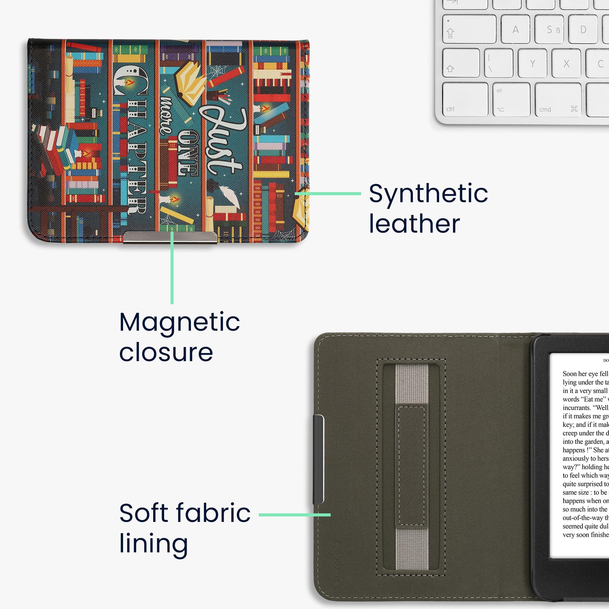 Kwmobile Étui Compatible Avec Pocketbook InkPad 4 / Color 3 / Color 2