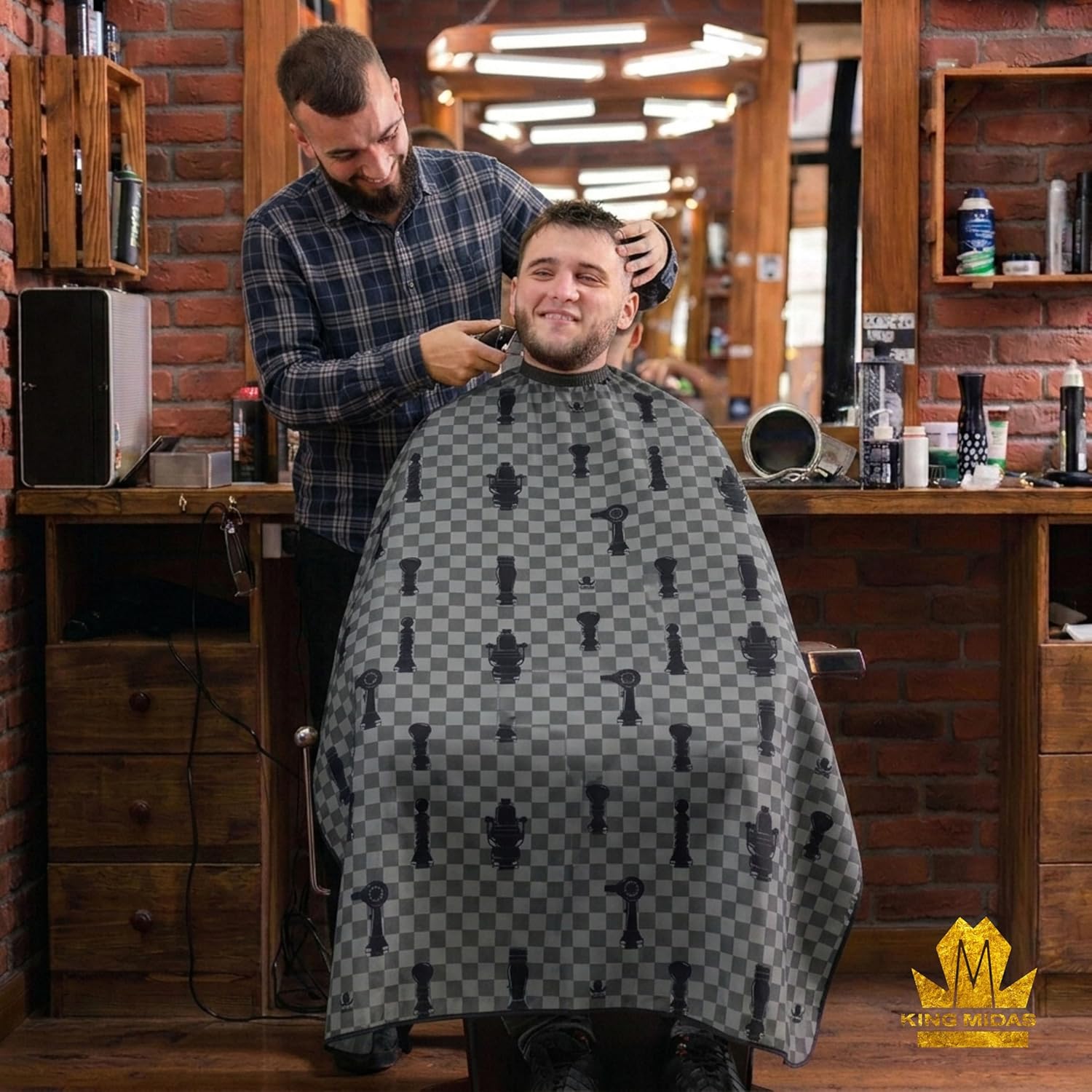 King Midas Hair Stylist Cape Professional Barber Cape