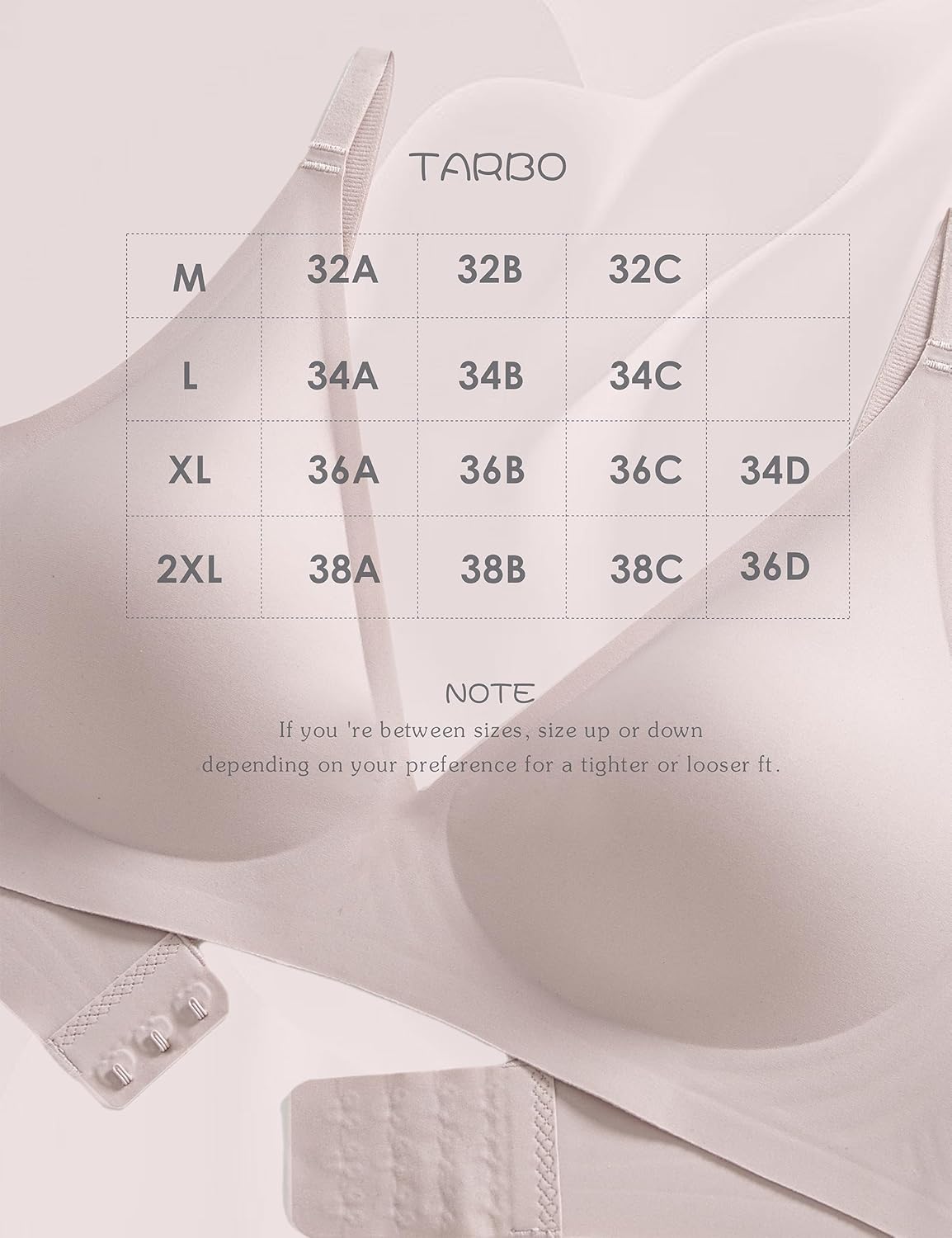 Tarbo Jelly Push Up Wireless Bra for Women-Plunge Seamless No Underwire Support Bras,Adjustable Strap,Invisible Lift Bralette - Image 6