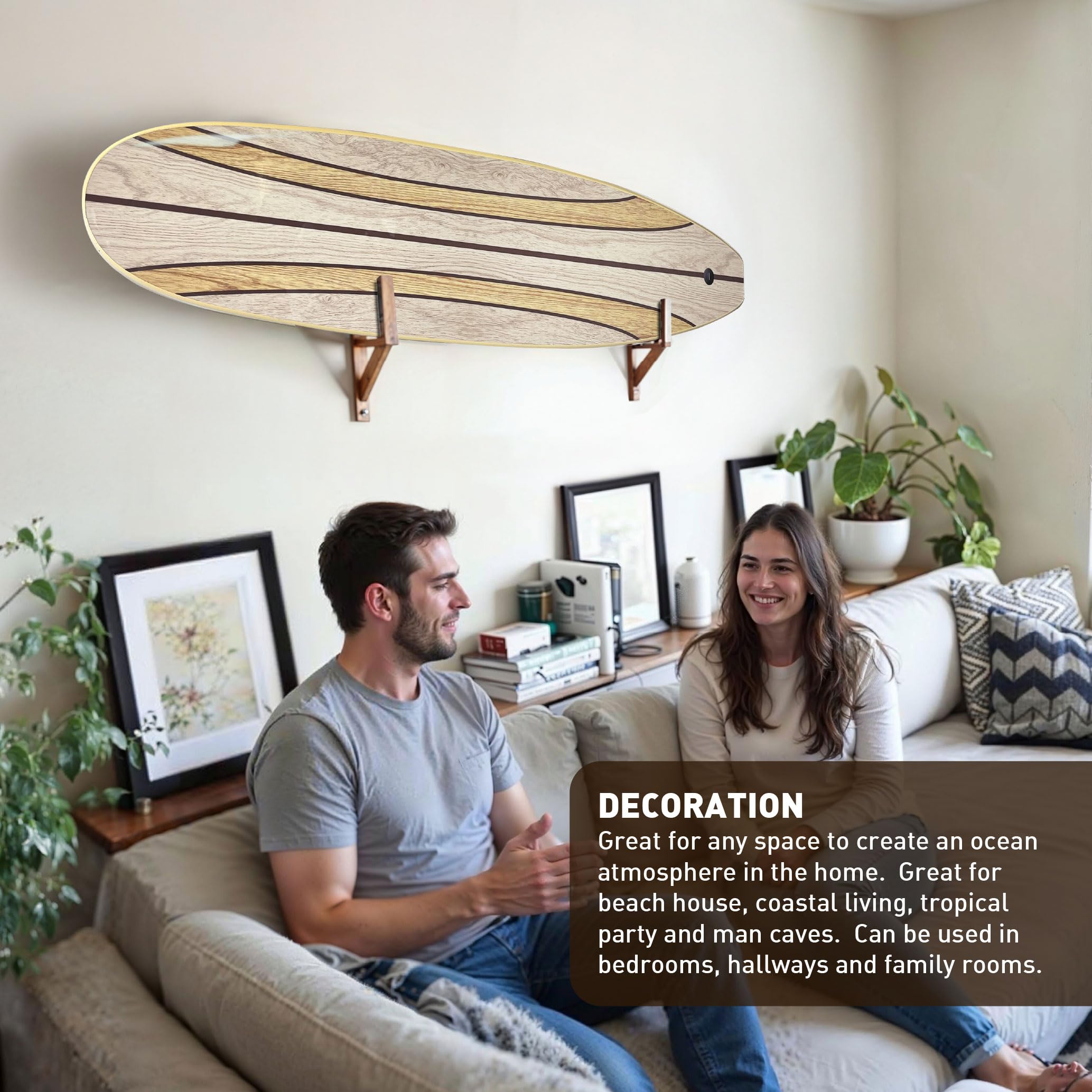 Amazon.com: Surfboard Longboard Wall Decoration Décor - Hangs