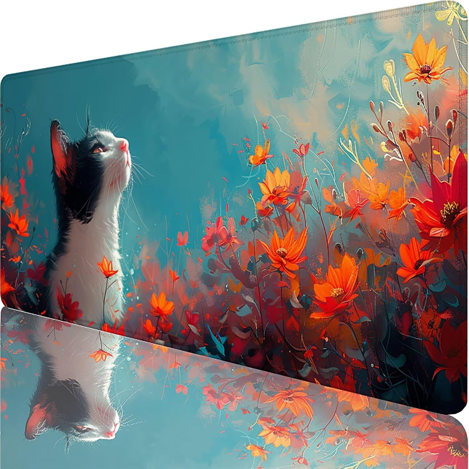 赤 マウスパッド ゲーミングマウスパッド 大型 1200x600x3mm デスクマットと 防水滑り止 めゴム 底 レーザー&amp;