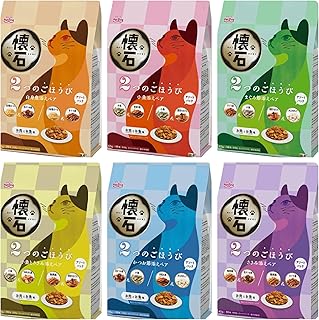 【セット品】ペットライン 懐石 2つのごほうび 6種セット 総合栄養食 国産 小分けタイプ 650g ×6個 アソート バラエティ キャットフード ドライ 大容量 まとめ買い 猫用 おやつ