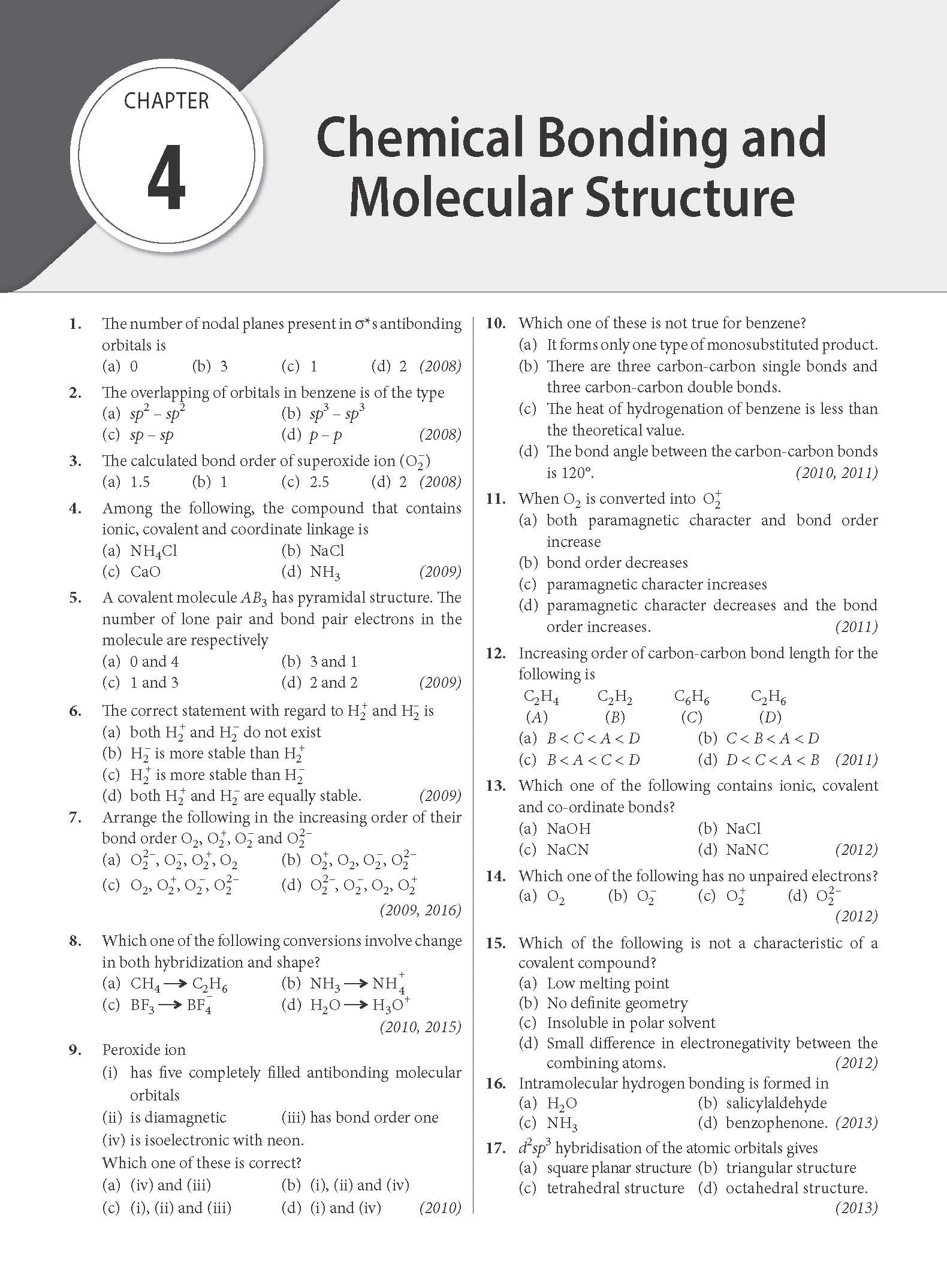 MTG 15 Years Karnataka CET Chapterwise Solutions Physics & Chemistry 2