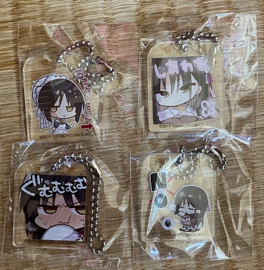激レア ゆずソフト 喫茶ステラと死神の蝶 四季ナツメ キーホルダー