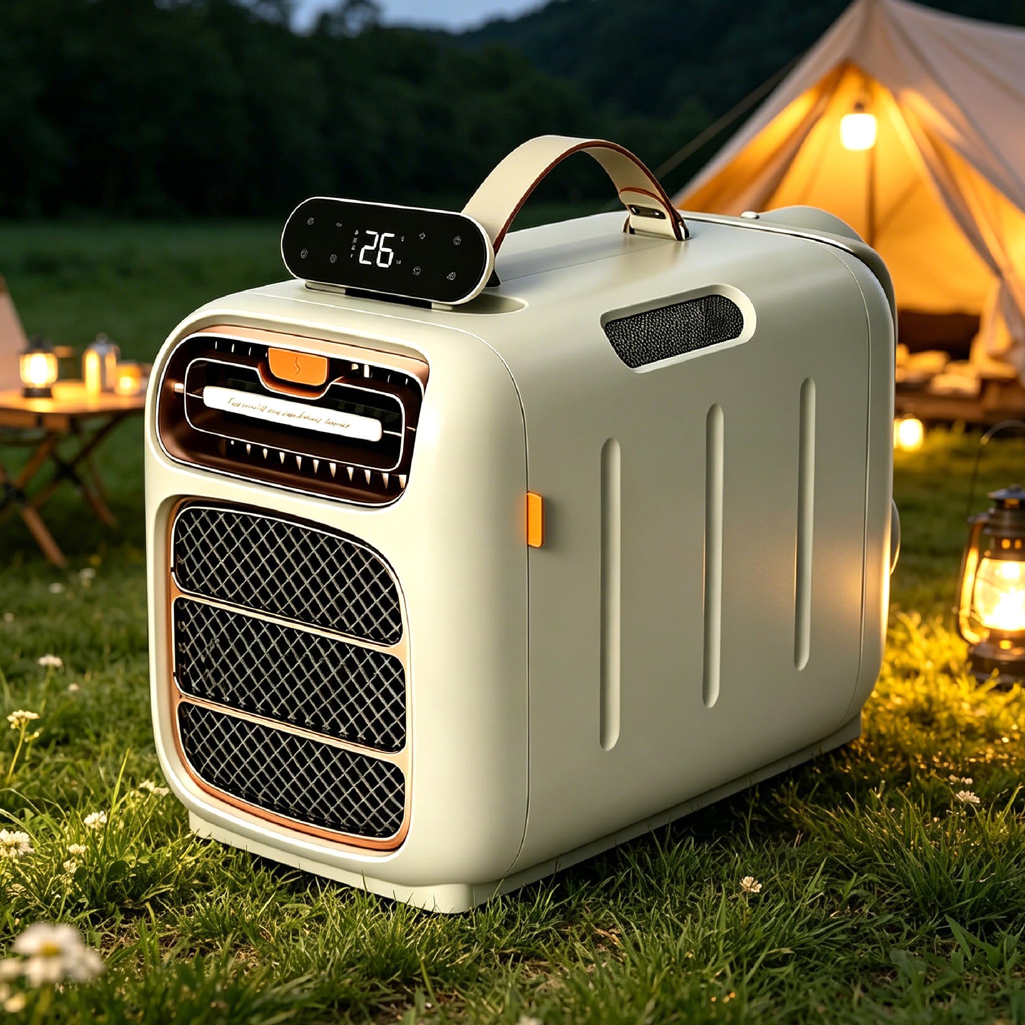 Pedenencelia Multicolor Portable Air Conditioner, 4800 Btu Tent Air Conditioner, 4-In-1 Camping Cooler With Fan, 420W Compressor Cooling, Self-Evaporating Dual Hose, Remote Control For Rv Truck Van Tent