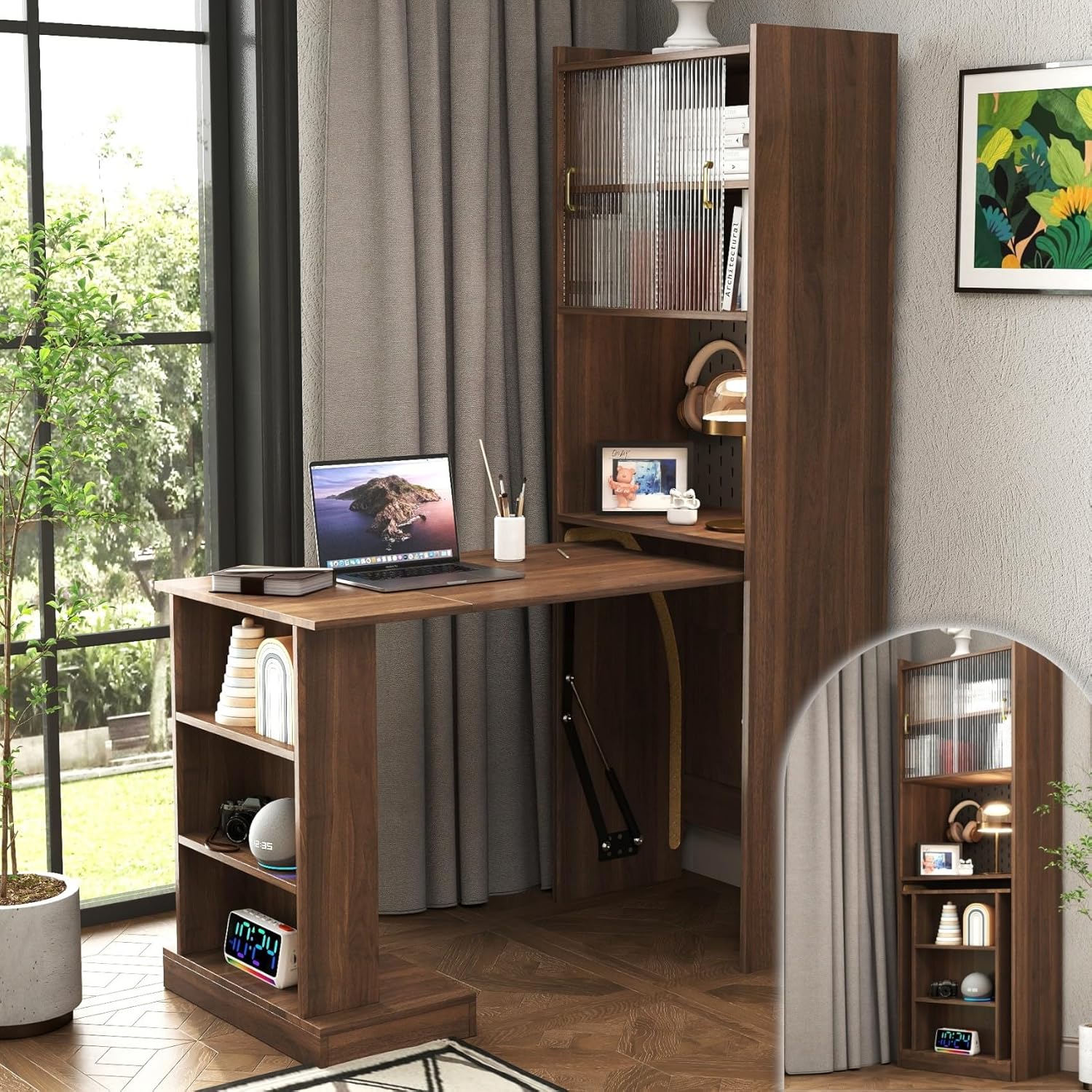 WorkMate P40 – Folding Office Desk with Pegboard and Bookshelf