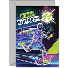 Giftzie Playful 11th Birthday Card, Electrifying Birthday Energy