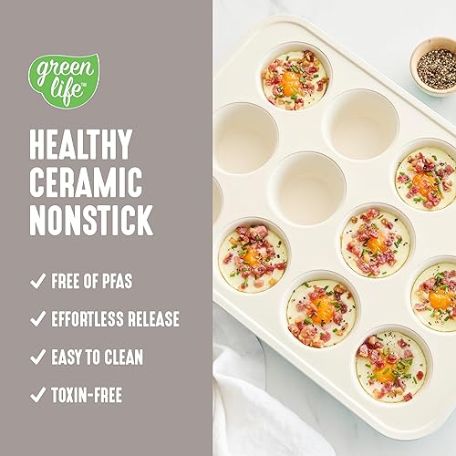 Vista 40 de GreenLife - Molde antiadherente de cerámica Turquesa