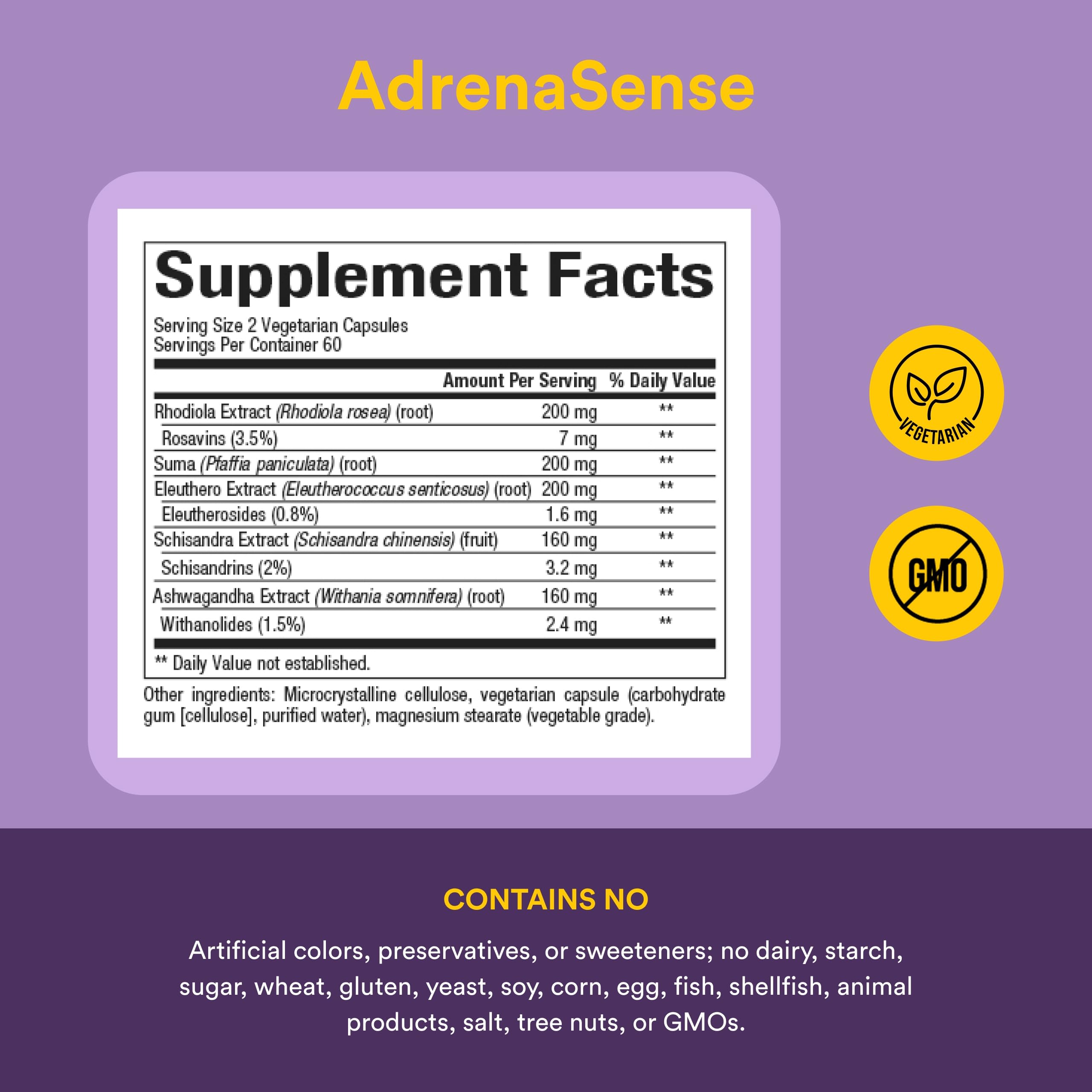 Natural Factors AdrenaSense Adrenal Support*, 120 Vegetarian Capsules — Amazon image 4