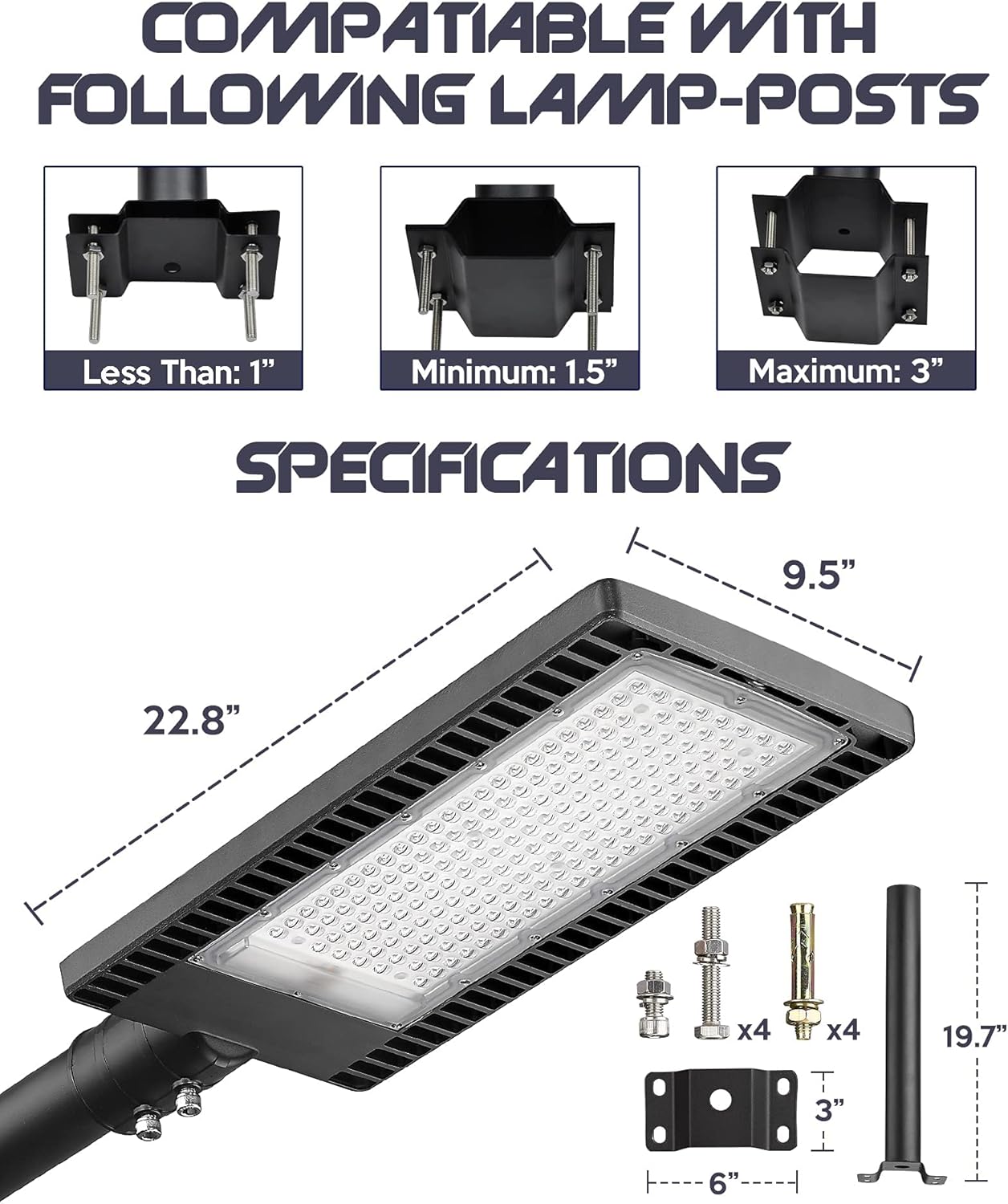Blасk Frіdау - 40% оƒƒ LED Parking Lot Light - 22500LM LED Street Light (150LM/W) - 600W HPS Equiv. Shoebox Pole Light - 5000K LED Street Lighting Dusk to Dawn Outdoor Commercial Area Road Lighting IP65 Waterproof Suреr Sаlе 🛒 LED Parking Lot Light - 22500LM LED Street Light (150LM/W) - 600W HPS Equiv. Shoebox Pole Light - 5000K LED Street Lighting Dusk to Dawn Outdoor Commercial Area Road Lighting IP65 Waterproof