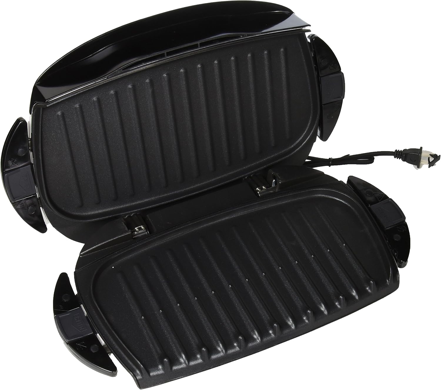 George Foreman 5-Serving Removable Plate Next Grilleration Grill, White, GRP4-1
