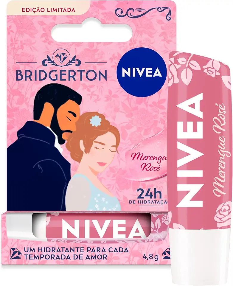 NIVEA Hidratante Labial Merengue Rosé Ed. Limitada Bridgerton 4,8g